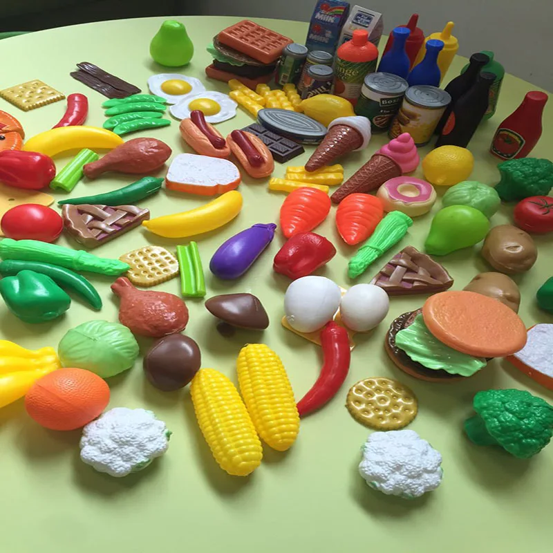 60 шт./120 шт., пластиковые игрушки-приправы для фруктов и овощей от AliExpress WW