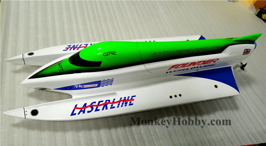 Скоростной гоночный катер Dragon Hobby LASERLINE 700EP F1 Гибкий внутренний привод 45 ° с ESC 60A