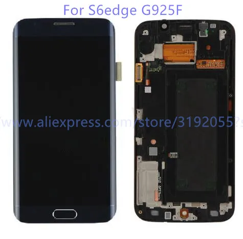 100% протестированные ЖК дисплеи для Samsung Galaxy S6 Edge G925F G925A G925P G925i дисплей с сенсорным
