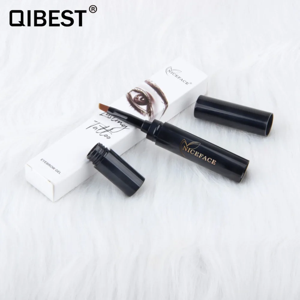 Тушь Qibest водостойкая для наращивания бровей и стойкая с эффектом