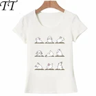Новинка 2021, летние модные женские футболки с принтом кроликов Yug, футболка с забавным дизайном кролика, повседневные Мини-топы, милые футболки