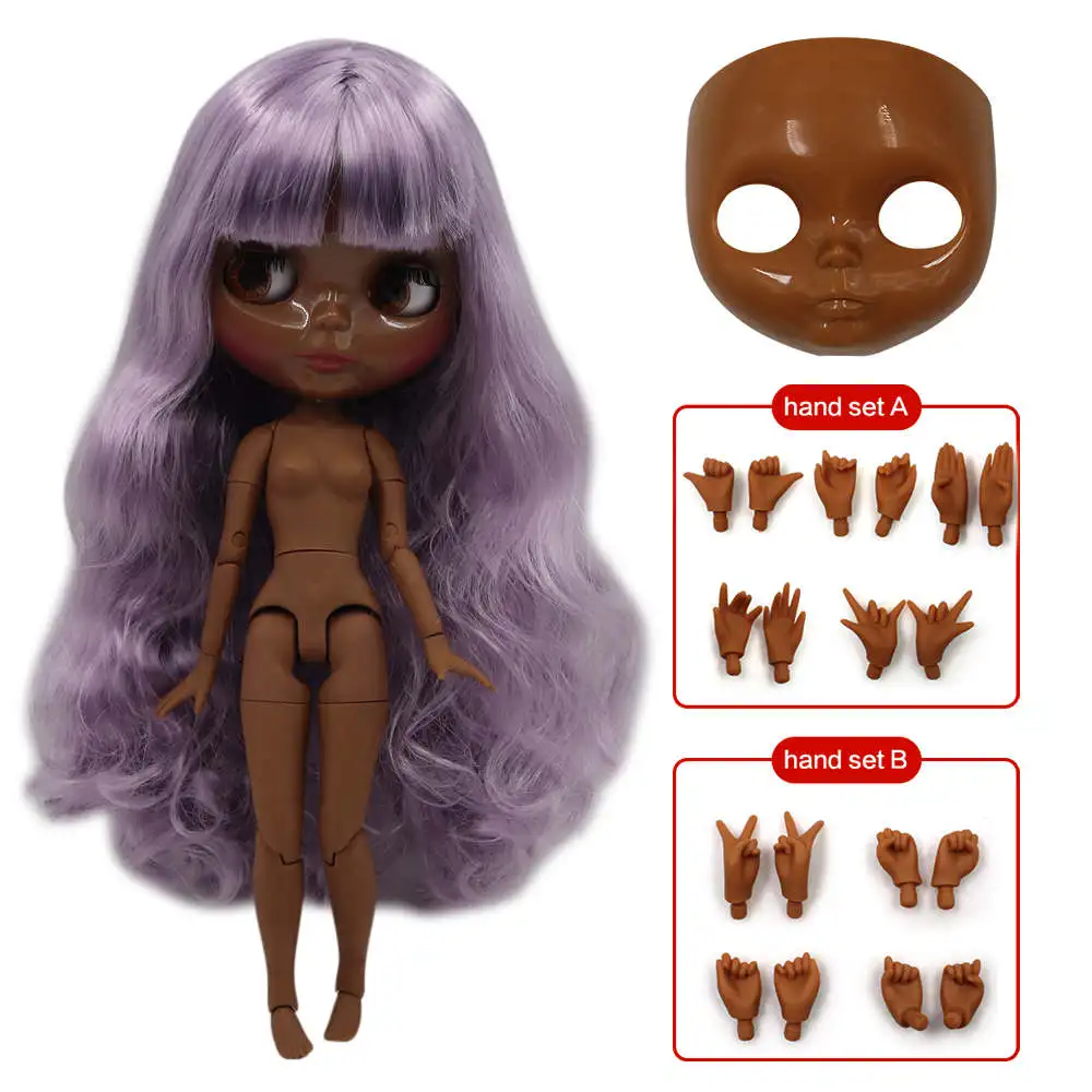 Joint body Ледяная фабрика Blyth кукла шарнир тело DIY обнаженные игрушки BJD модные куклы девушка подарок Специальное предложение на продажу с лицом оболочки ручной набор A& B - Цвет: Joint body