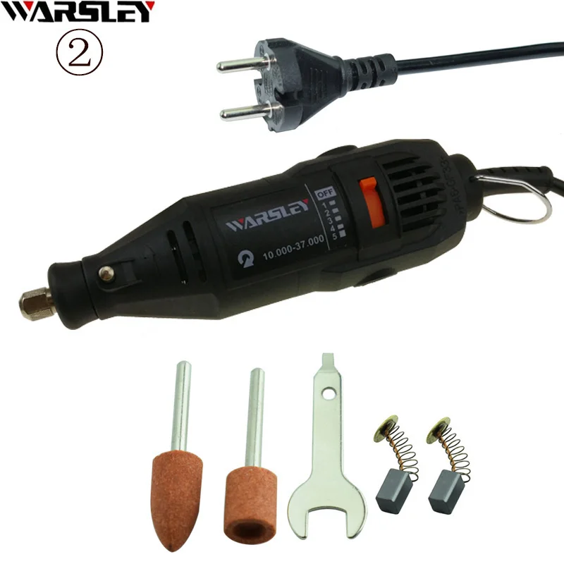 Dremel Стильная Новинка 180 Вт гравировальная ручка электрическая дрель шлифовальная машина Мини дрель DIY дрель Электрический Роторный инструмент мини-мельница шлифовальный станок - Цвет: Number 2 Combo