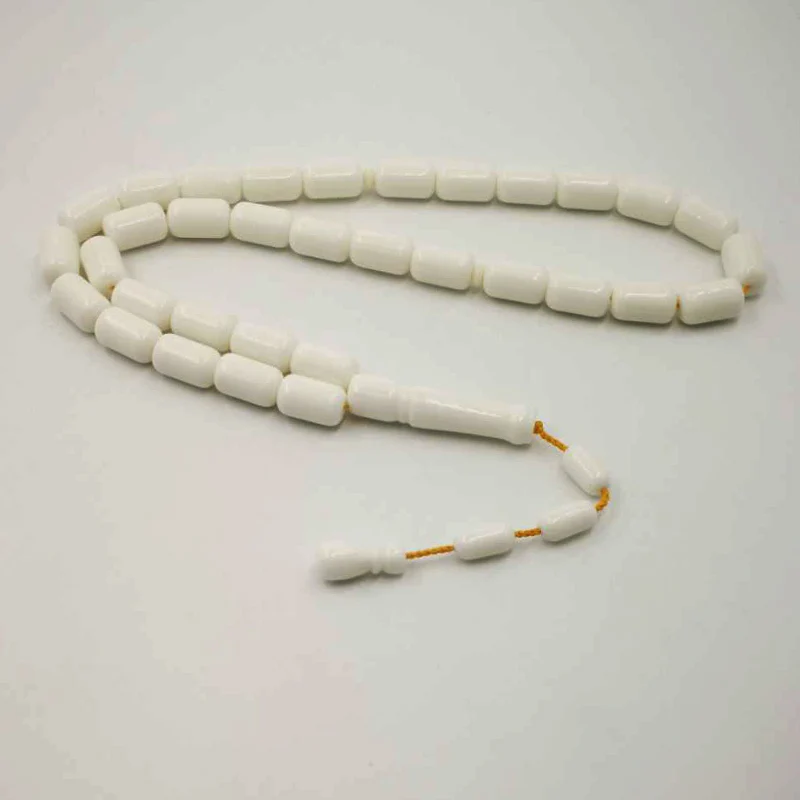 Мужские молитвенные бусины Tasbih с высокой имитацией слоновой кости подарок для