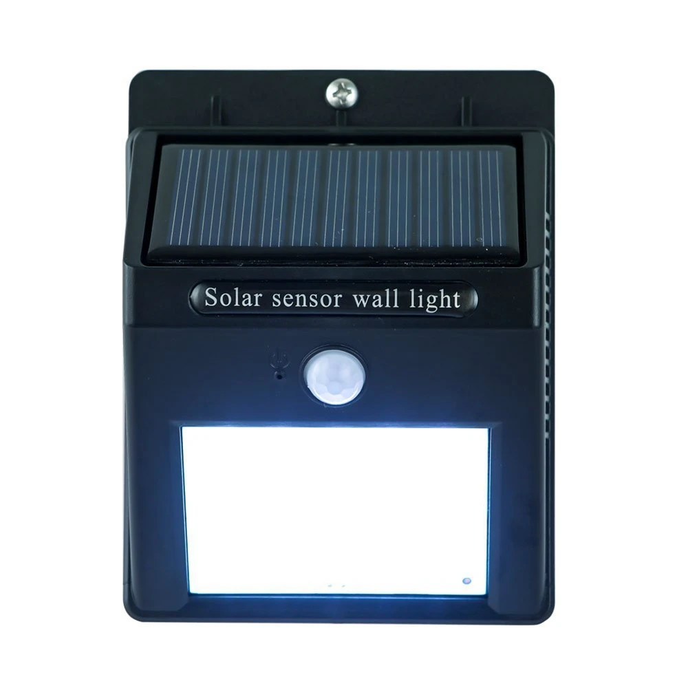 Светодиодный уличный светильник с датчиком движения 20 светодиодов на солнечной