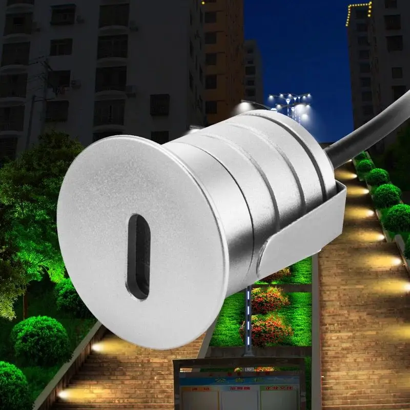 

Step Light LED Recessed Wall Lamp Stair Lighting 1W 12V 24V Dimmable CREE LED Mini Spot light Decorative Stairway Path Light Kit