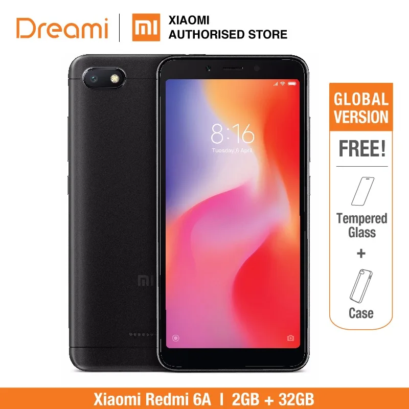 Xiaomi Redmi 6A глобальная версия 32 Гб rom 2 ram (новый и запечатанный)|Смартфоны| |