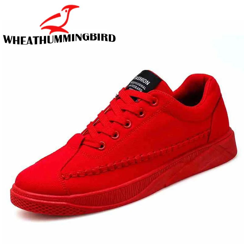 

new fashion Summer Autumn men's casual sneakers Canvas lace up shoes boys breathable soft black red shoes MB-53