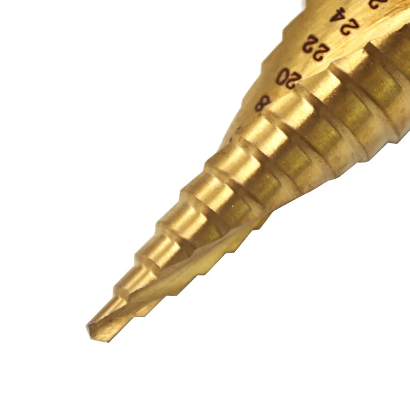 Набор ступенчатых Сверл из быстрорежущей стали с титановым покрытием, 4-12 мм, 4-20 мм, 4-32 мм, 3 шт./комплект от AliExpress WW