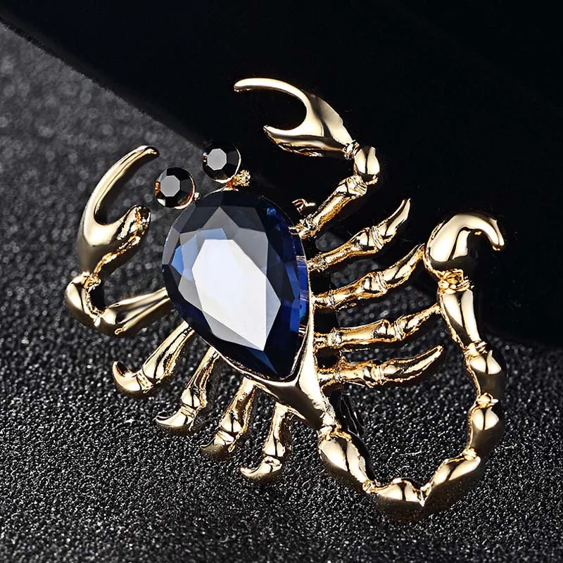 

Donia jewelry Scorpion Brooch Men's Jewelry Collares Crystal Pin Pin Women's Anniversary Jewelry Insect Hood Accessories