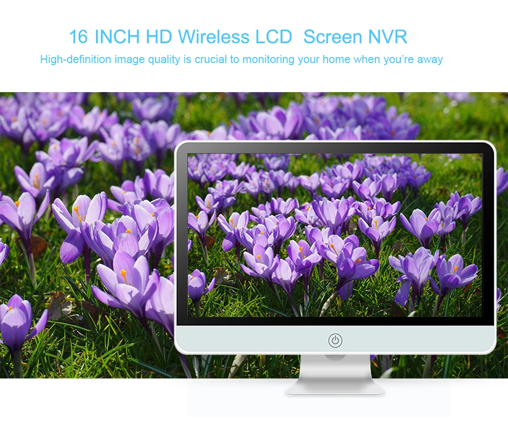 IMPORX HD 720P 8CH CCTV система Беспроводная 16 &quotLCD NVR безопасности камера 1.0MP ИК Открытый P2P