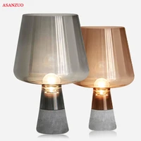 nordic desk lamp creative cement led table lamp for bedroom living room bedsidehome decoration e14e27 modern table lamps