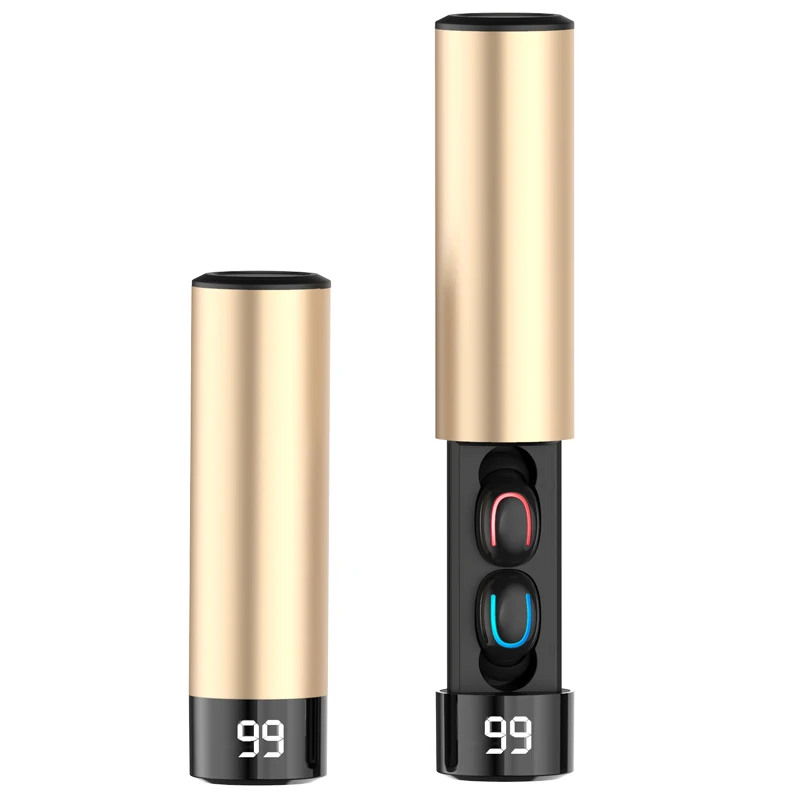 U-shaped gold HBQ Q67, Bluetooth 5,0, беспроводные наушники, TWS, спортивные наушники, гарнитура, наушники-вкладыши, чехол для телефона, PK Q32 - Цвет: U-shaped gold