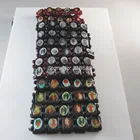 12 шт. в комплекте, эластичный браслет из дерева с изображением Креста Святой Иисуса Богородицы, квадратный овальный браслет