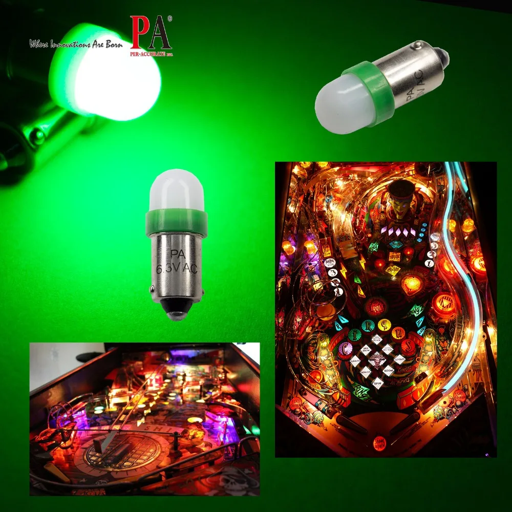 PA LED 20 шт. x #1893 #44 #47 #1847 BA9S 2SMD 2835 пинбол машина приборная панель лампа 6 3 в матовый 8
