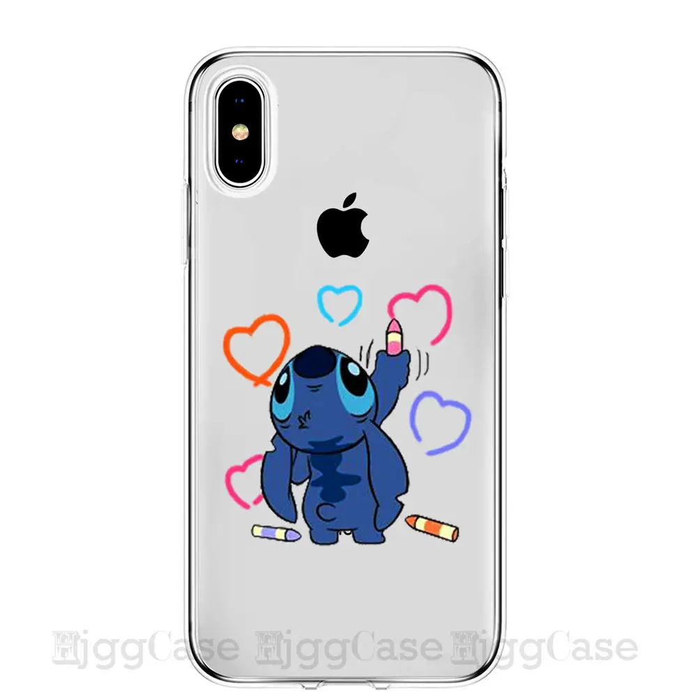P3349 Мультяшный милый Стич Ститч чехол для телефона для iPhone 7 8 6 6s Plus X XR XS MAX 5 5S SE Мягкий силиконовый чехол из ТПУ - Цвет: P3349