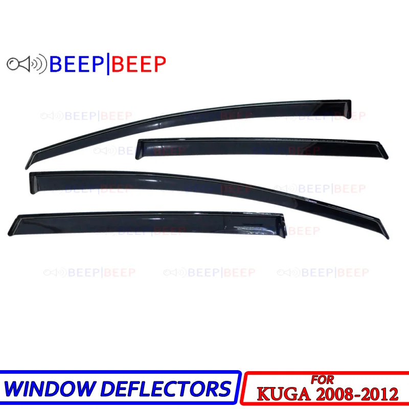 

Дефлекторы окон автомобиля для Ford Kuga 2008-2012, ветрозащитный козырек от солнца, дождя, вентиляции, аксессуары для стайлинга автомобиля