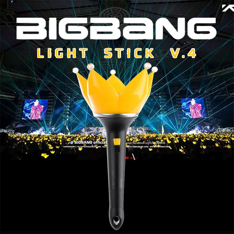 Bigbang VIP V4 освещение концертов палка пластиковый светильник светящиеся G-DRAGON T.O.P