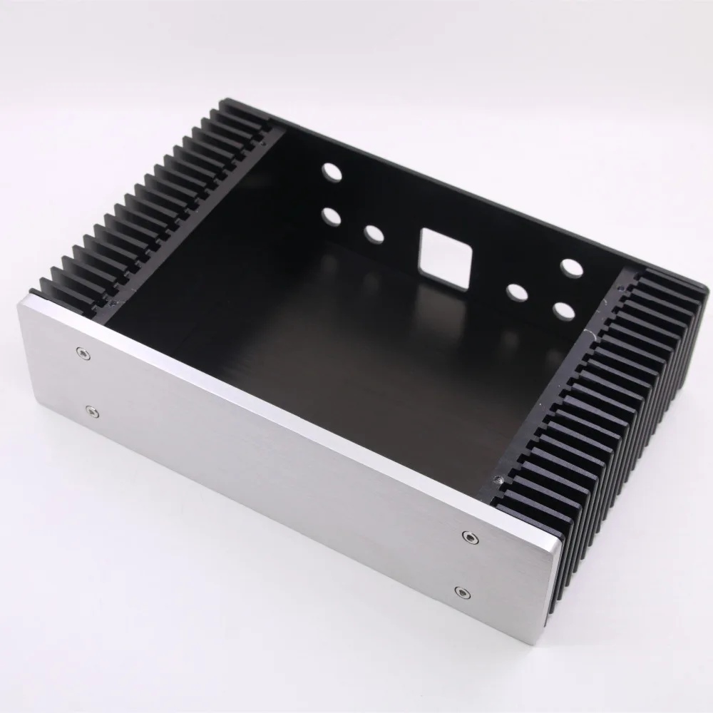 BZ2607A Полный алюминиевый корпус усилителя/мини усилитель шасси PSU DIY чехол серебро