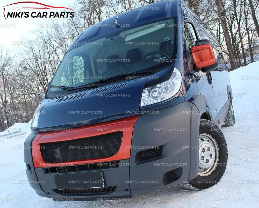 Чехол с бровями для фар Peugeot Boxer 2006 2013 АБС пластик литья ресниц украшения тюнинг