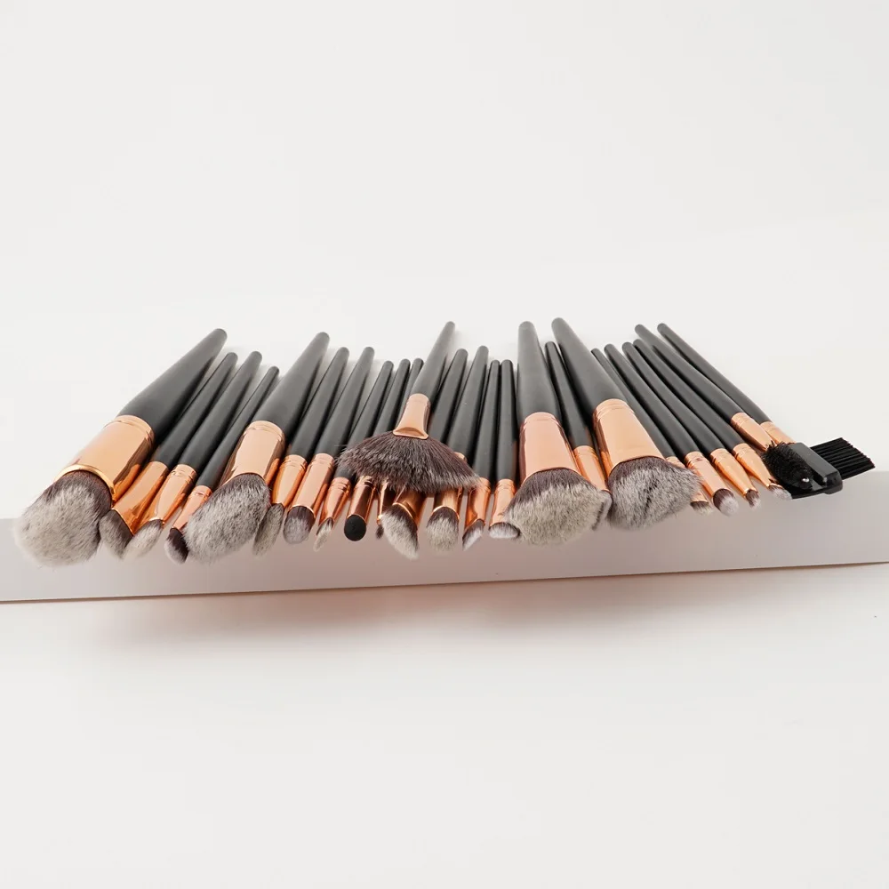 24 шт./компл. набор кистей для макияжа тональные румяна тени век кисть лица красота