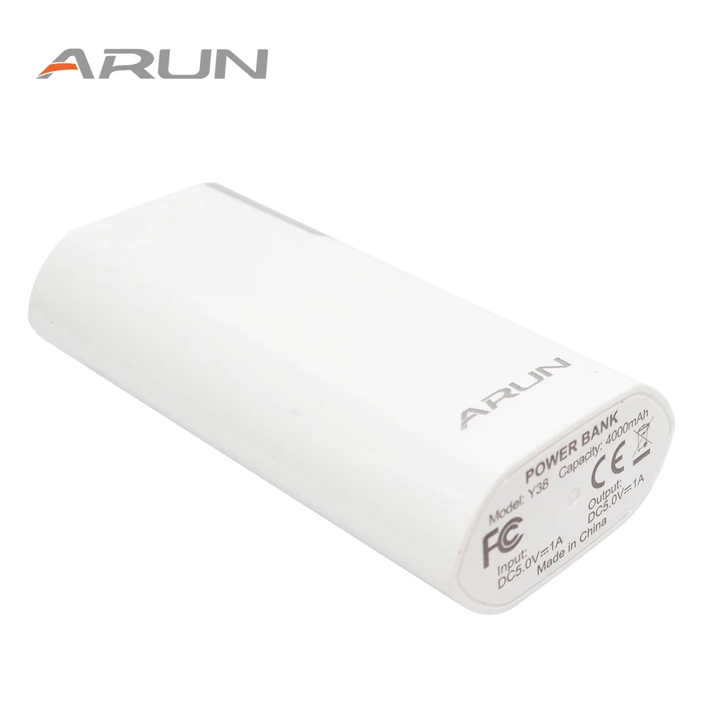 ARUN 4000 мАч Внешний аккумулятор 2 USB полимерный и Портативный быстрое зарядное