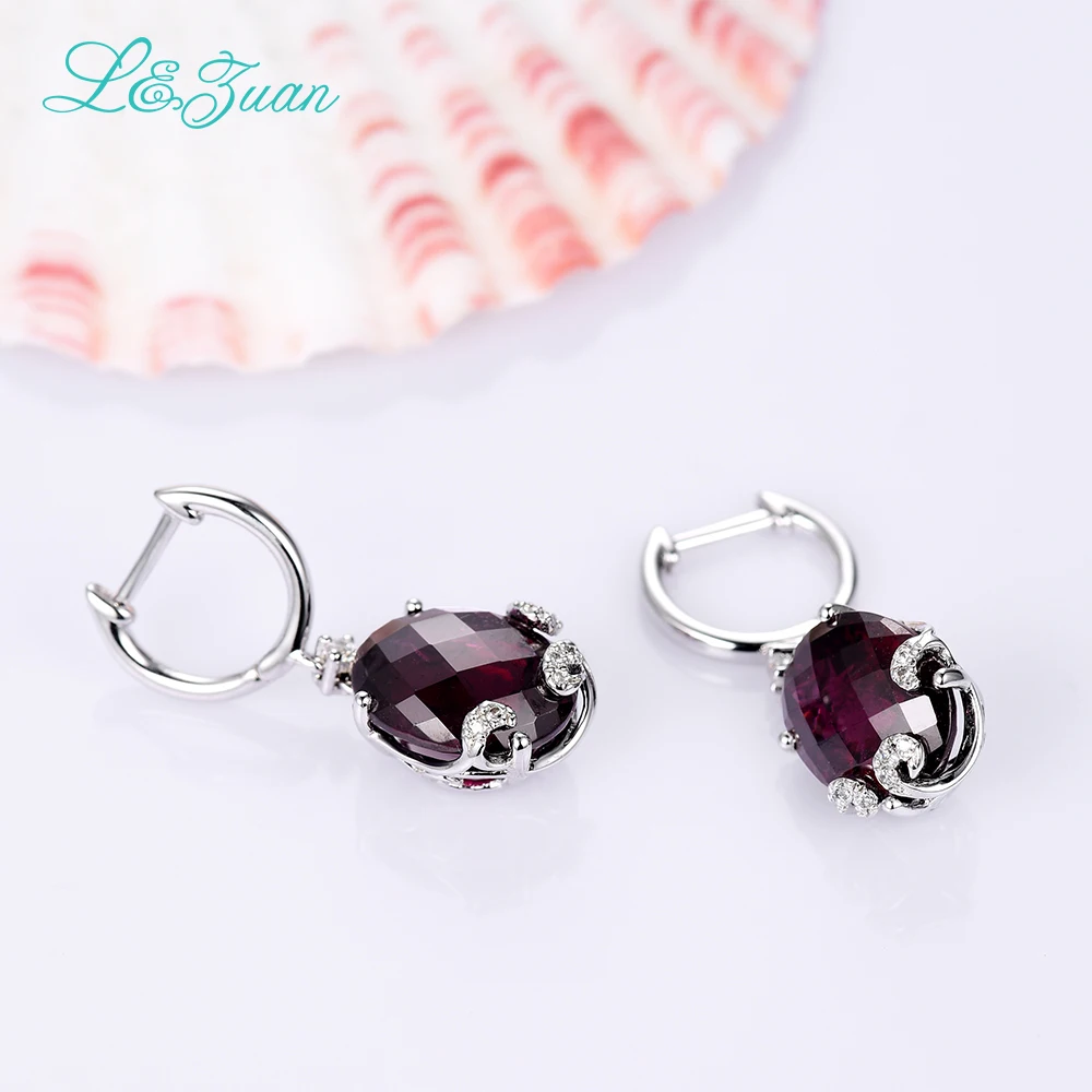 2017 Limited Горячие Продажа Завод Женщины Модный L &amp цзуань 925 10.45ct Природный Гранат