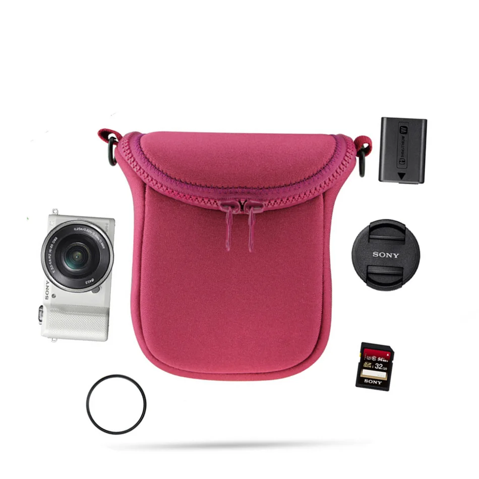 Чехол для камеры Sony A5000 A6000 A5100 A6300 RX100 RX1R чехол видеокамеры с ремнем и A6100 3N rx50 RX1R|camera