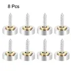 UXCELL 8 шт зеркальные винты наборы декоративных крышек покрытие гвоздей матовая полированная нержавеющая сталь 141618202225 мм для деревянного стекла