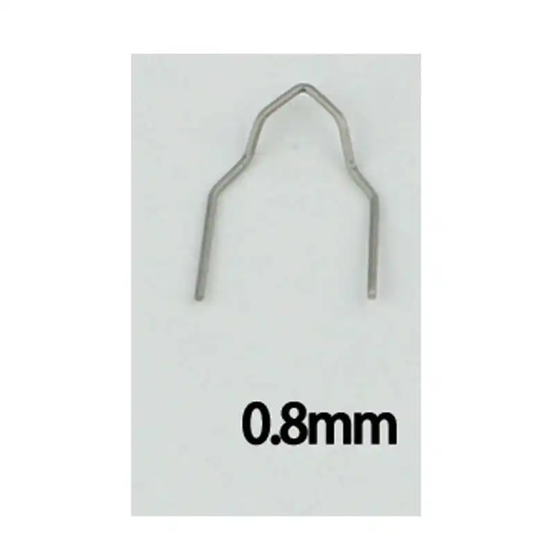 

600pcs Stainless Steel Standard Pre Cut 0.8mm/0.6mm Hot Staples for Plastic Stapler Car Bumper Repair Hine Welder