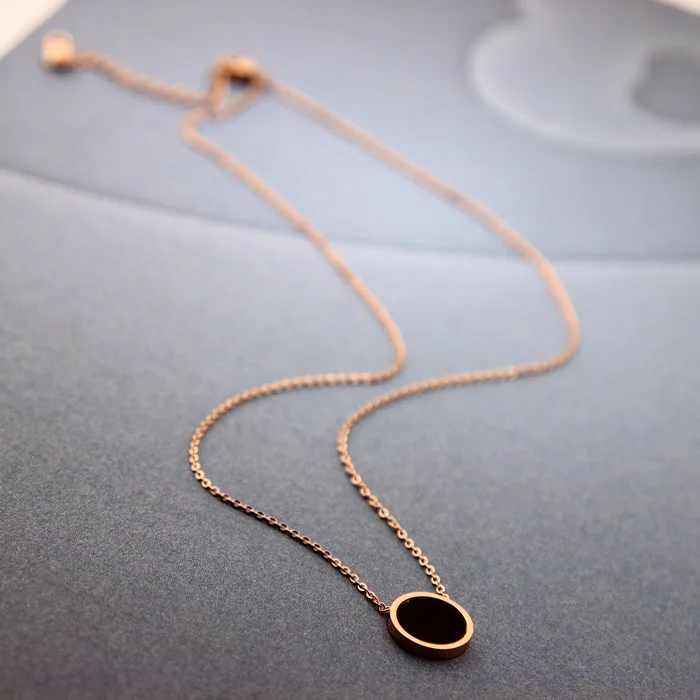 Ювелирное женское простое ретро ожерелье качество новый дизайн из нержавеющей