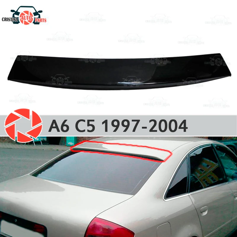 Спойлер на заднее окно для Audi A6 C5 1997 2004 навес спойлер пластиковый ABS Защитный