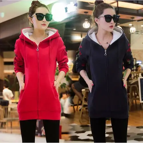 Осенне-зимний спортивный костюм для женщин куртка с капюшоном утепленная