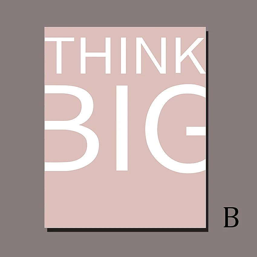 SD Think Big Inspiration холст художественный принт постер Креативная идея настенные