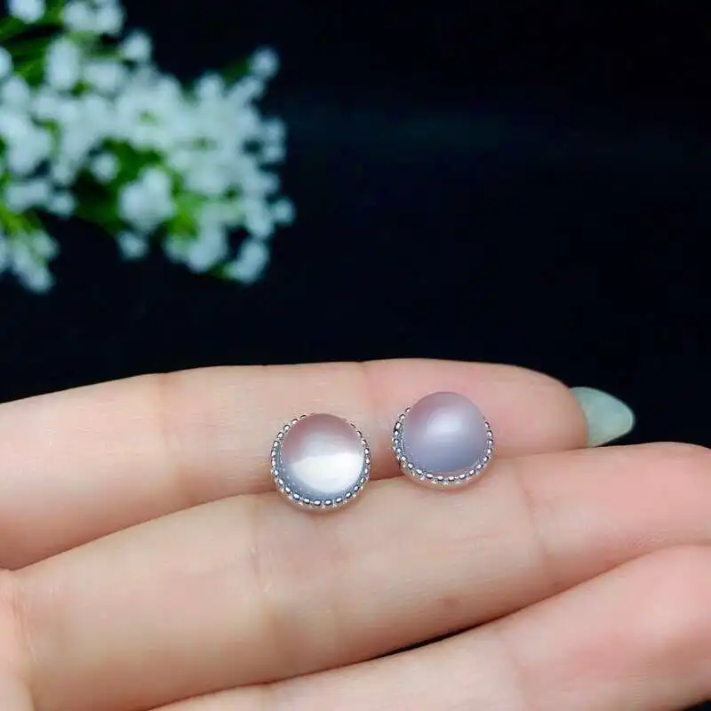 Женские серьги KJJEAXCMY Boutique из серебра 925 пробы с инкрустацией натурального фуронга