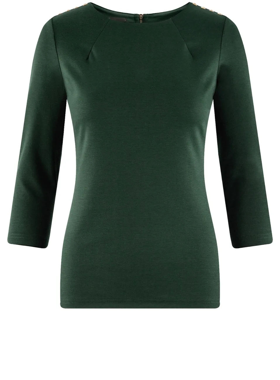 oodji Блузка на молнии с рукавом 3/4 14201026 18610|blouses and shirts|shirts blousesblouse blouse |