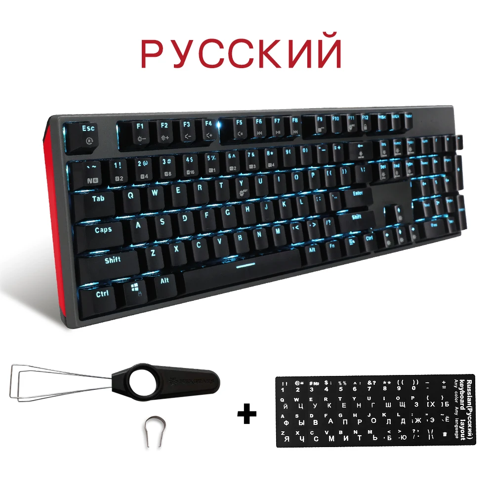 hexgears gk705 kailh box switch 104 keys gaming mechanical keyboard hot swap switch anti ghosting lol keyboard free global shipping