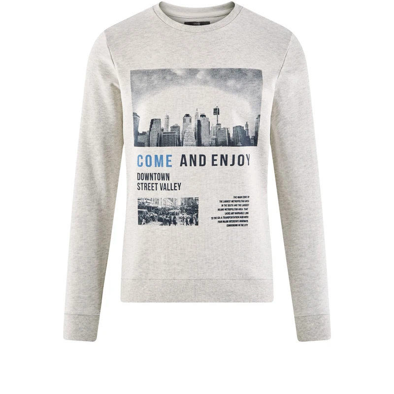 oodji Свитшот прямого силуэта с принтом 5L113091M 44382N|sweatshirt for men|sweatshirt sweatshirtmen sweatshirt |