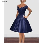 Женское короткое платье с открытыми плечами, бордовое, изумрудное, зеленое, красное, королевское синее платье для выпускного вечера, 2019