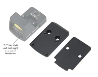 ppt new arrival tactical black color rmr adapter plate for red dot 48mm length gs24 0167