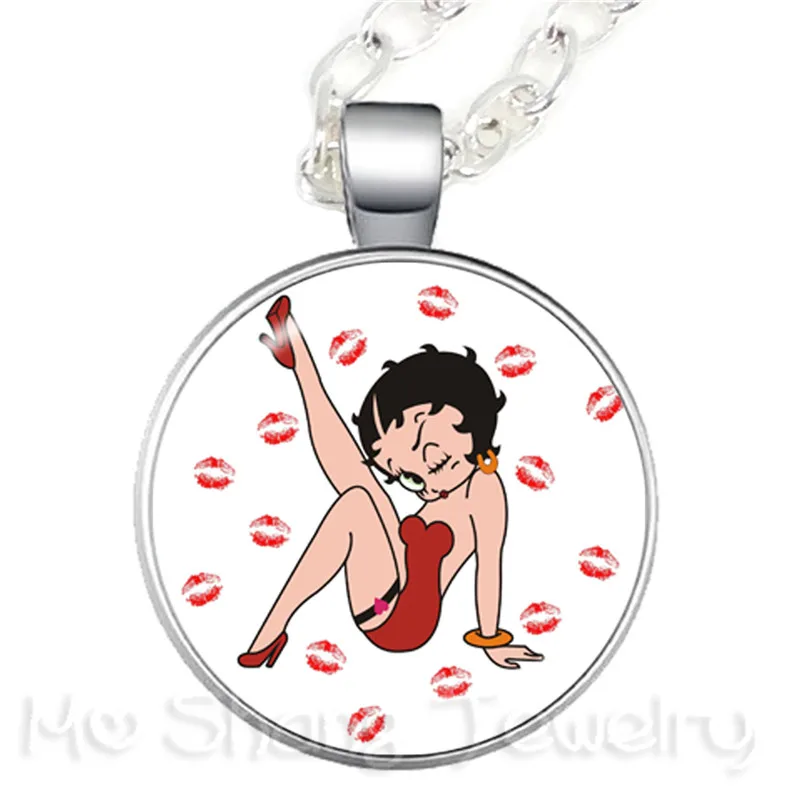 2018 прекрасный Романтика Betty Boop серии узор с фокусным расстоянием 25 мм круглые