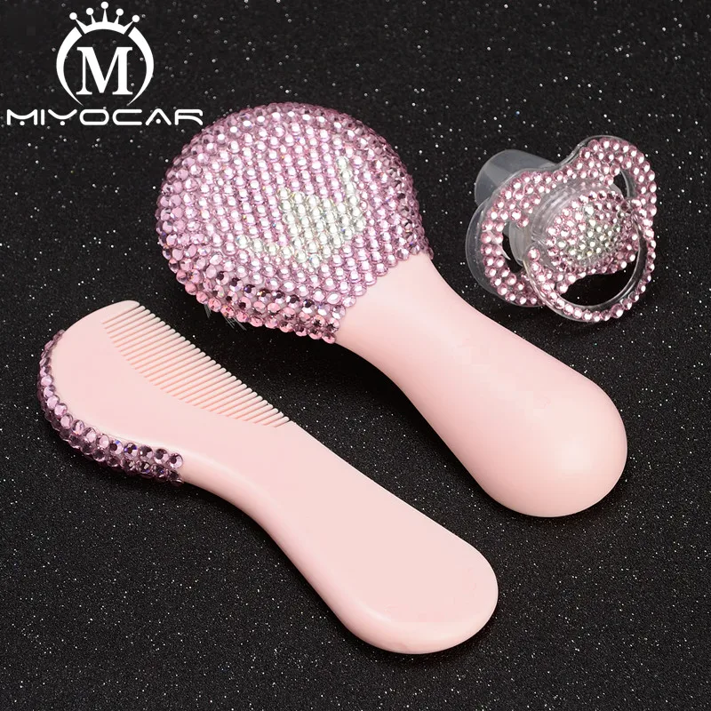 MIYOCAR Bling красивый набор безопасных детских расчесок ручной работы и блестящая