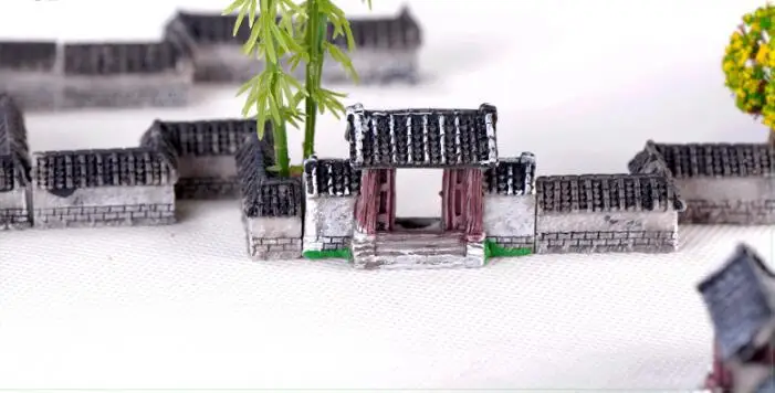 DIY ретро мини китайский Цзяннань маленький внутренний двор миниатюрные садовые