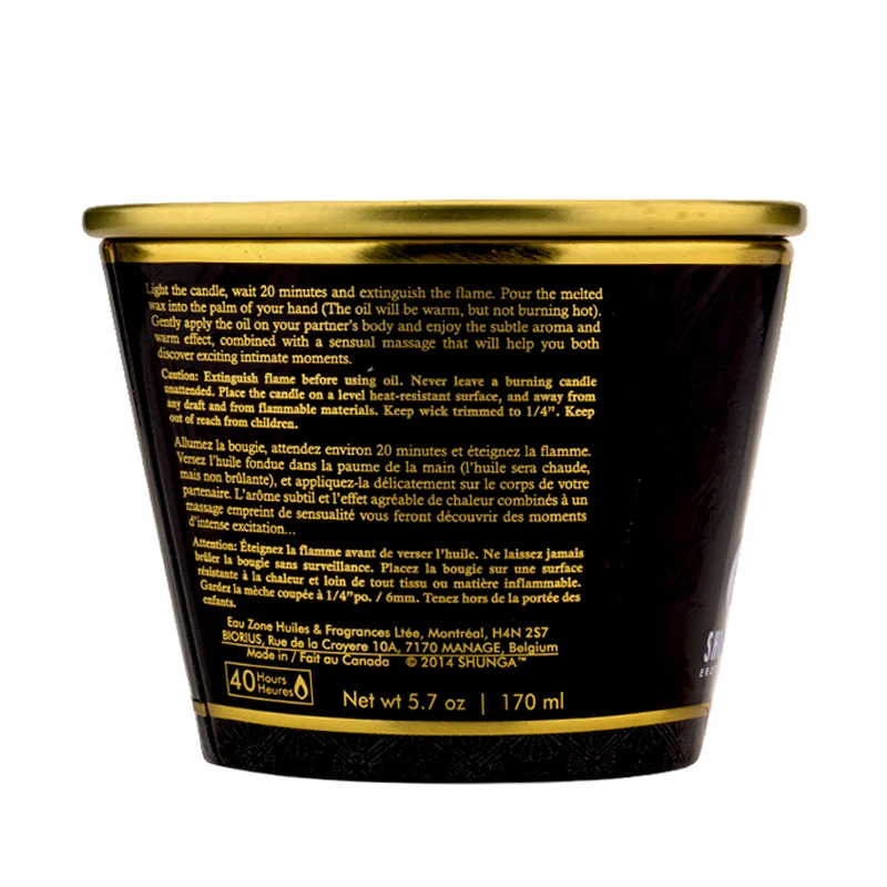 Shunga Массажная свеча зеленый чай чувственный ароматы теплое массажное масло