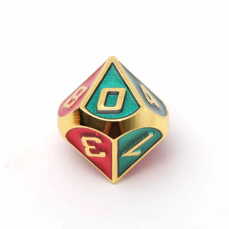 Chengshuo двухцветные металлические игральные кости DND наборы rpg многогранные металлические d& d красные настольные игры цинковый сплав цифровые подземелья и дракон d20