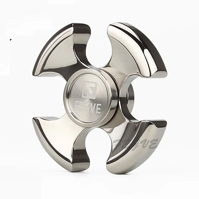 Fegve Одежда высшего качества Спиннеры гравировка логотипа Титан EDC руки Spinner Для
