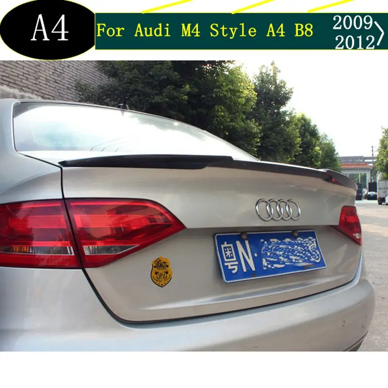 Задний спойлер из углеродного волокна для Audi M4 style A4 B8 2009 2010 2011 2012|Спойлеры и