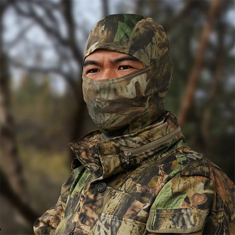 Тактическая охотничья камуфляжная Балаклава маска для лица страйкбольная