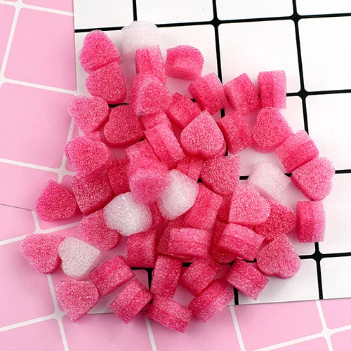 Розовый Счастливая обезьяна слайм DIY Аксессуары игрушка новая пена розовый синий любовь в форме поставки слаймов наполнитель украшения игрушки - Цвет: Розовый