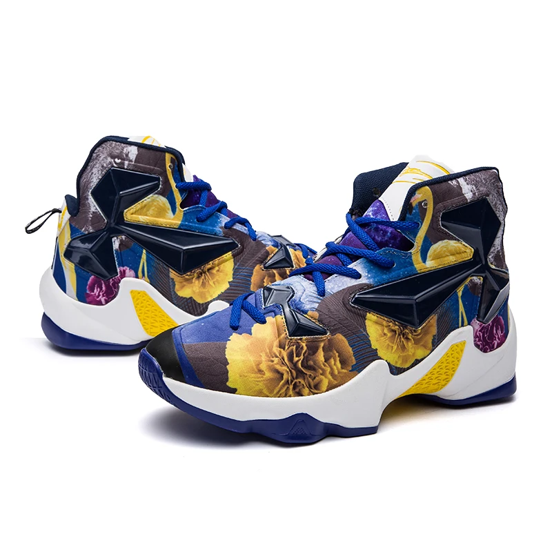 Men's basketball shoes with comfortable inner heel shock absorber anti-skid and anti-wear toes | Спорт и развлечения